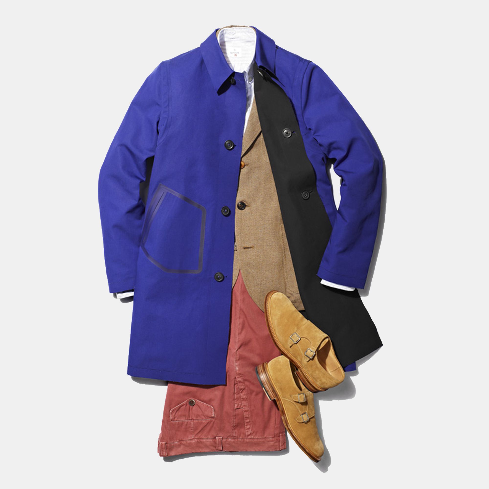 Mens Coats Corriee Men Casual Long Sleeve Slim Fit Trench Coat Business Outwear Mens Fall Winter Cardigan Overcoat