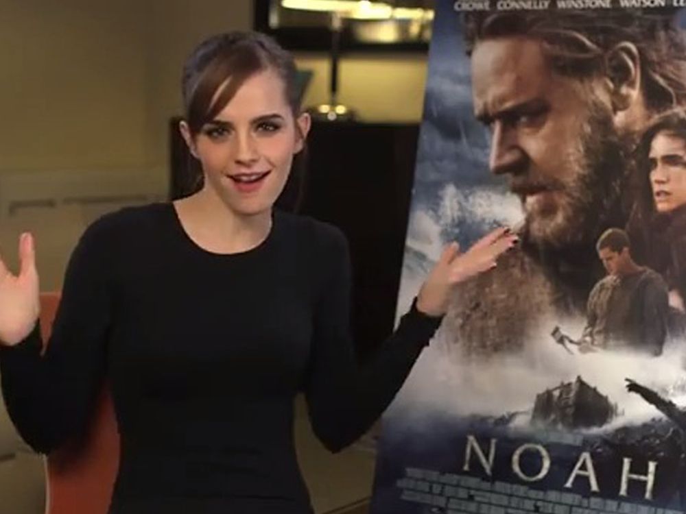 Emma Watson Introduces New Noah Trailer
