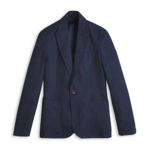 Clothing, Coat, Sleeve, Collar, Textile, Outerwear, Jacket, Blazer, Fashion, Electric blue, 