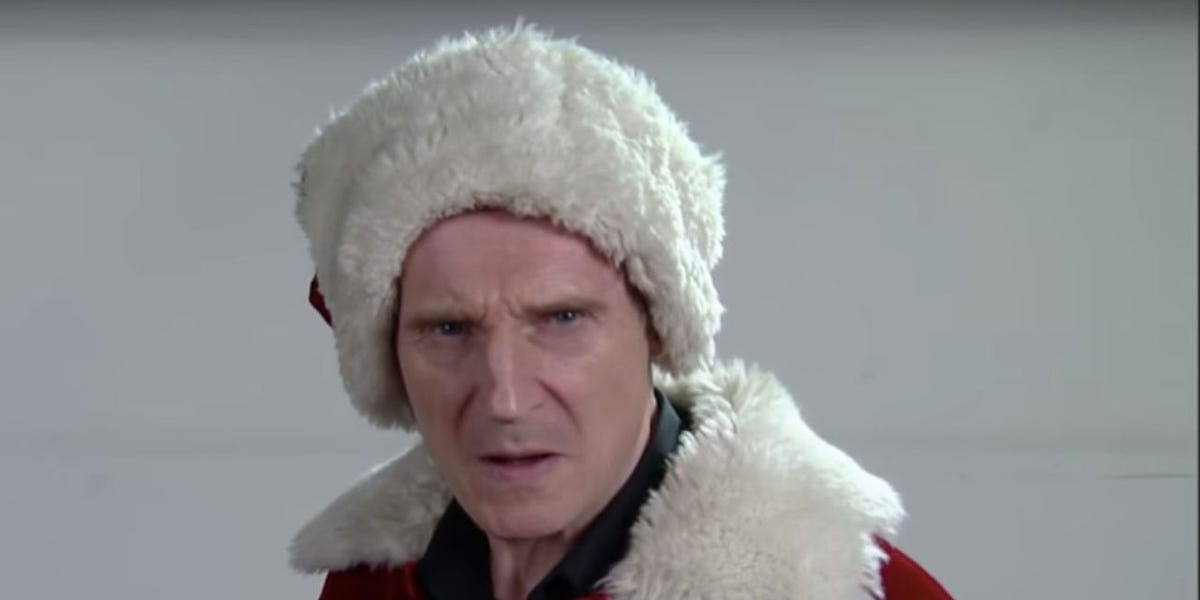 Watch Liam Neeson Audition For The Role Of Santa Claus (And Terrify A Generation Of Children In The Process)