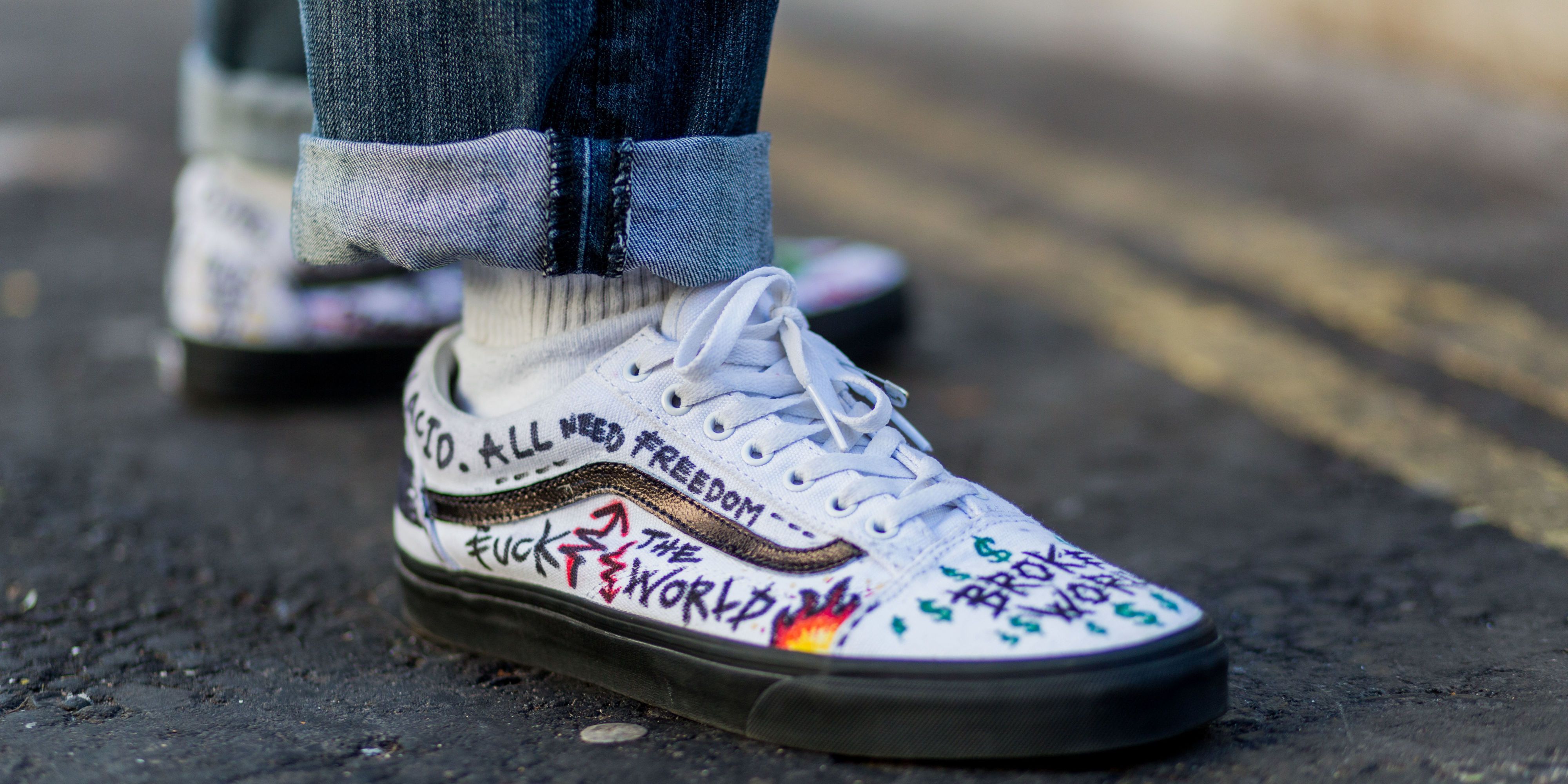 sharpie white vans