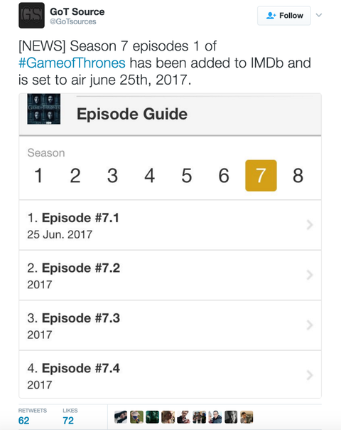 It Looks Like The Game Of Thrones Season 7 Release Date Has Been