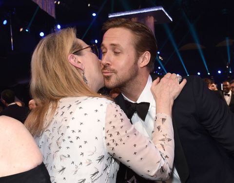 Actors Meryl Streep and Ryan Gosling during The 23rd Annual Screen Actors Guild Awards at The Shrine Auditorium on January 29, 2017 in Los Angeles, California. 26592_021