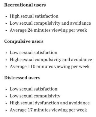 Recreational Porn - Is porn healthy? - research into different types of porn user