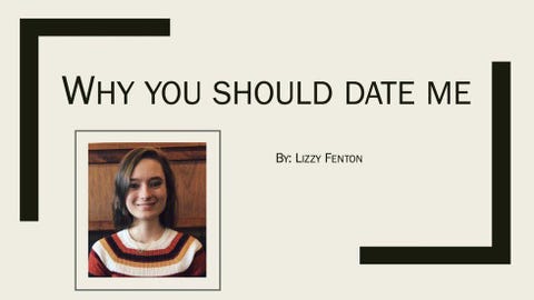 this woman asked a man out with a powerpoint presentation