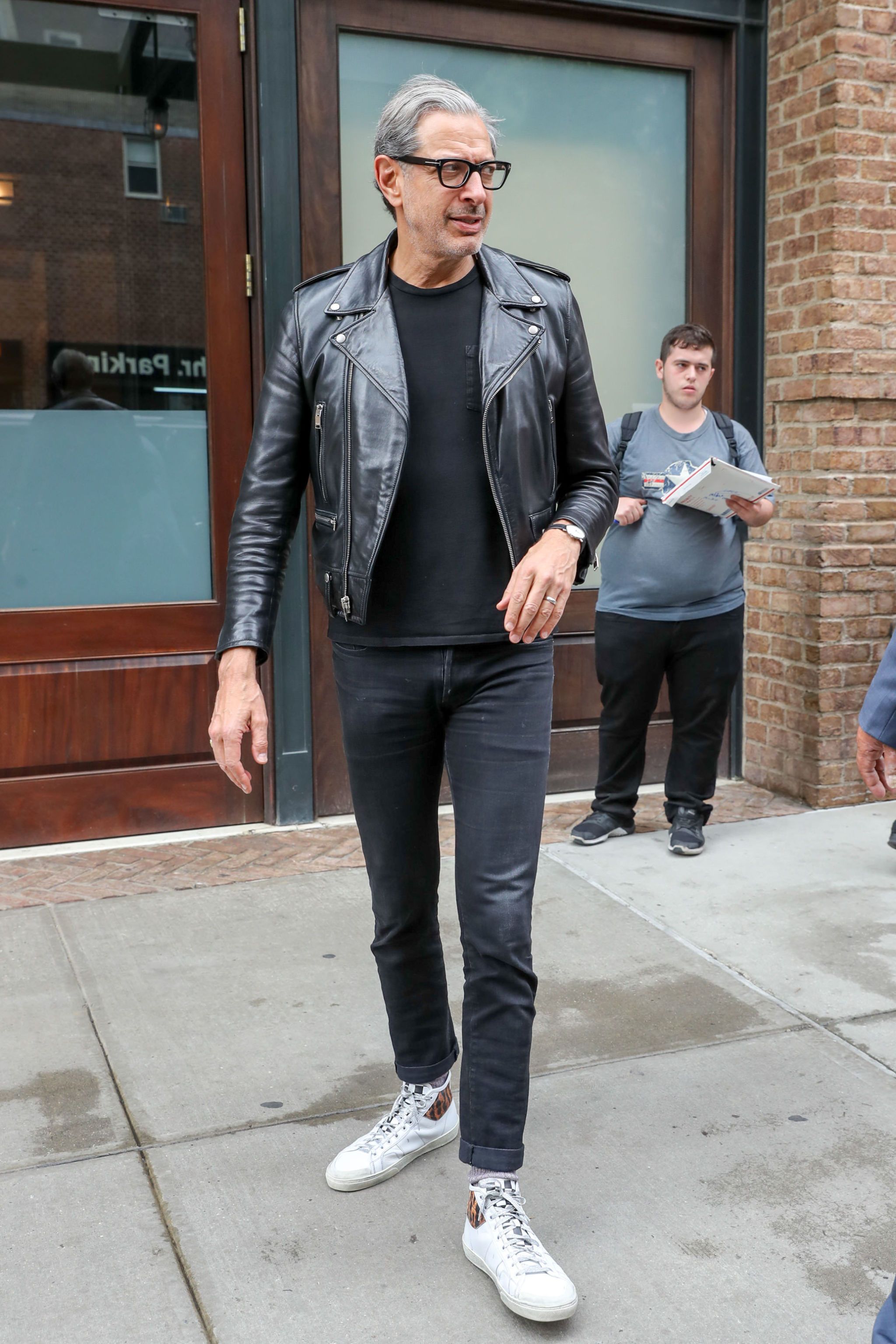 Jeff goldblum hot sale leather jacket