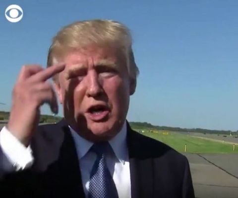 Trump finger