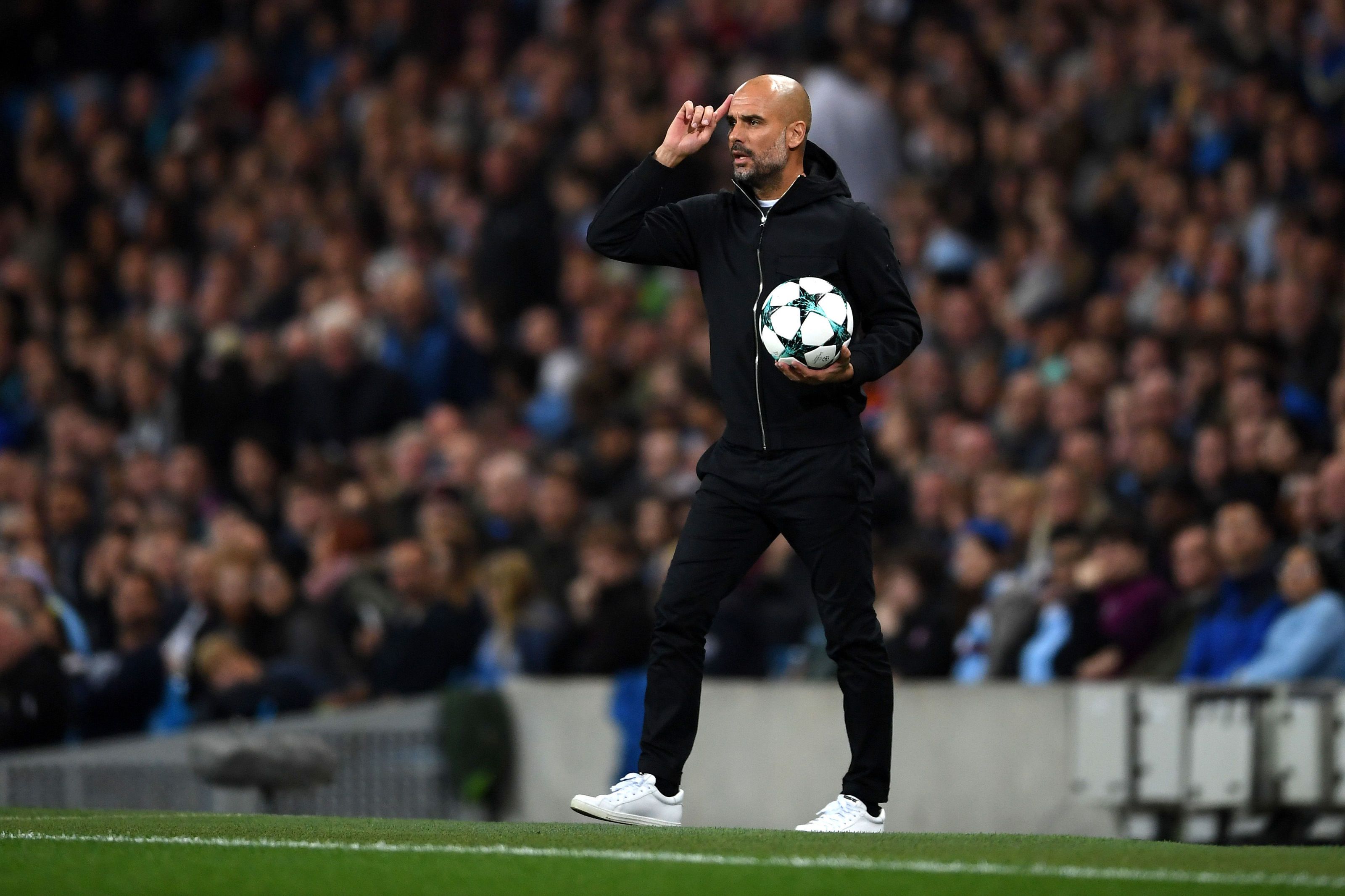 pep guardiola jacket stone island