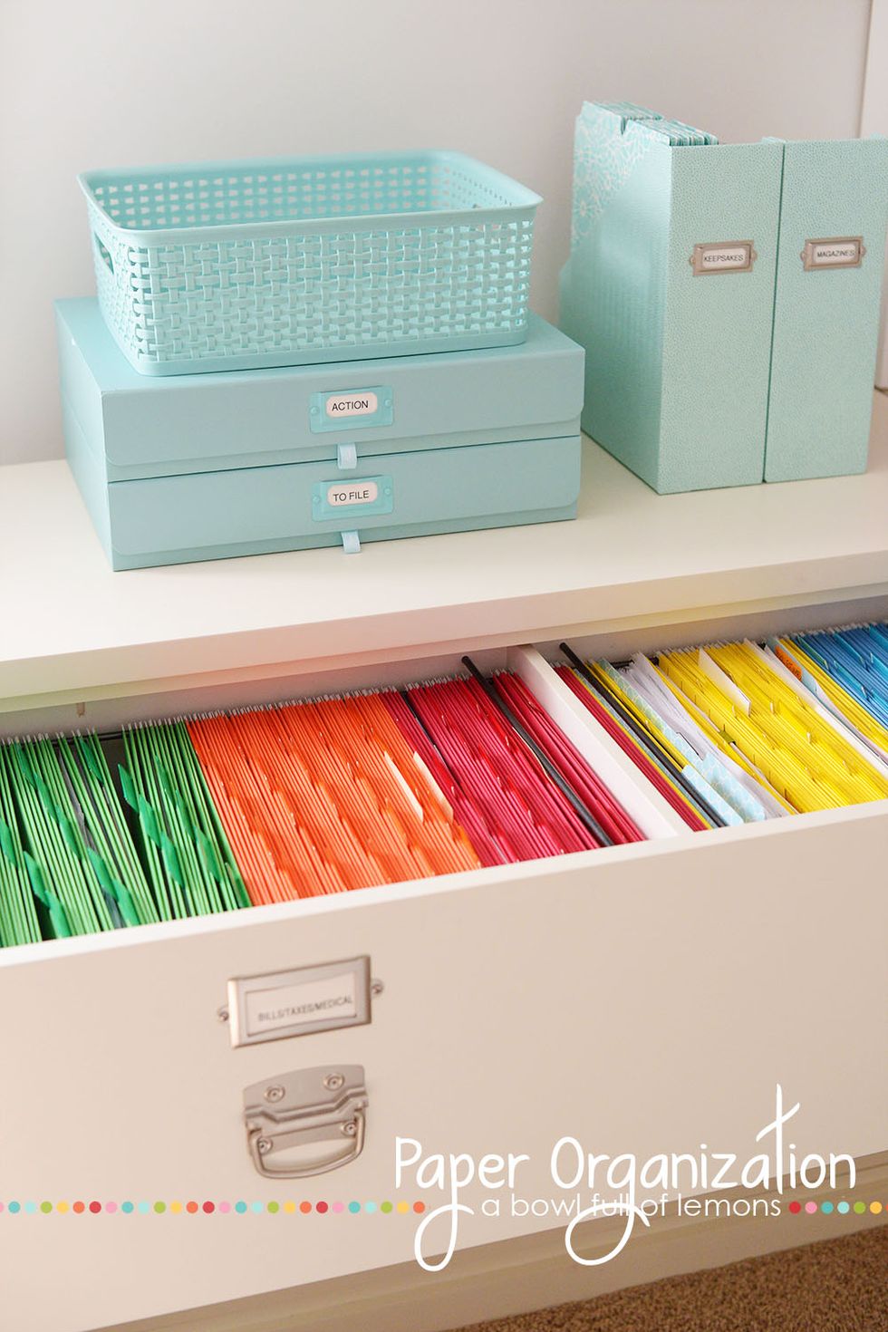 Tips for Organizing Paper at Home • Neat House. Sweet Home®