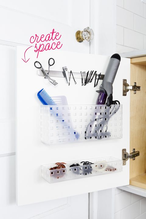 small bathroom storage ideas - Cabinet Door Organizer