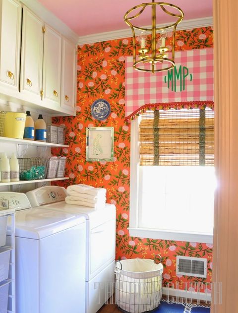 colorful laundry rooms