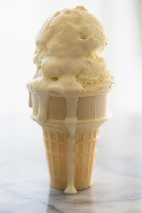 Studio shot of ice cream cone
