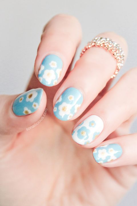 Floral Nail Designs Ideas - Marc Jacobs Daisy Dream Nails So Nailicious