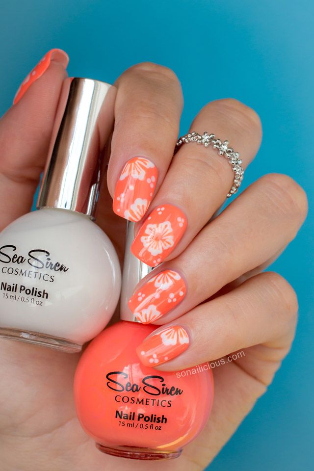 beach nail art tutorial