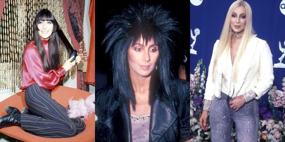 Cher's Hair Evolution - Most Famous Cher Hairstyles