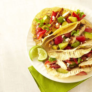 Grilled-Chicken Tacos with Strawberry Salsa - Cinco de Mayo Recipes