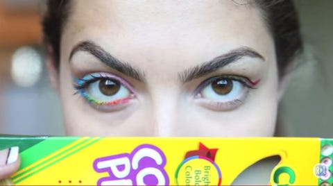 stop using colored pencils as eyeliner warns crayola