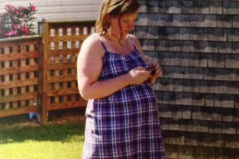 Sarah Scott's first pregnancy