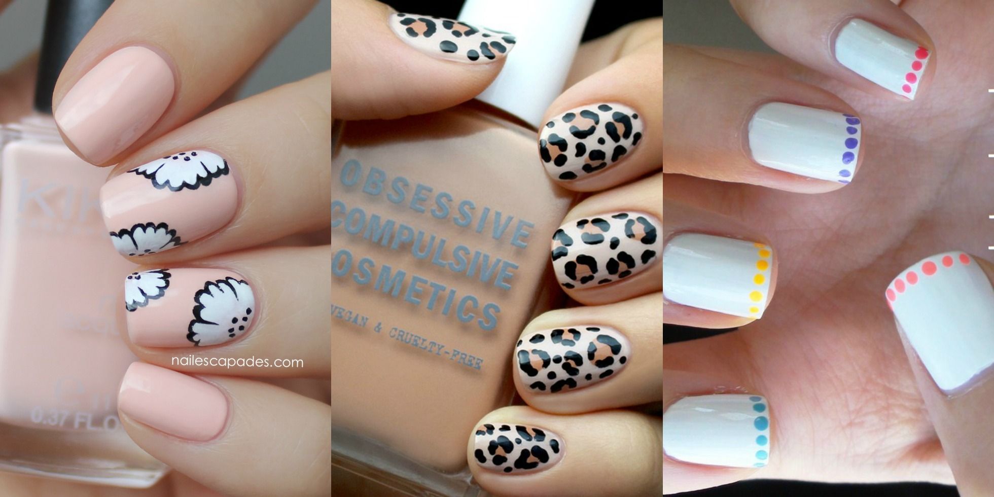 9. Easy and Stylish Short Nail Designs - wide 1