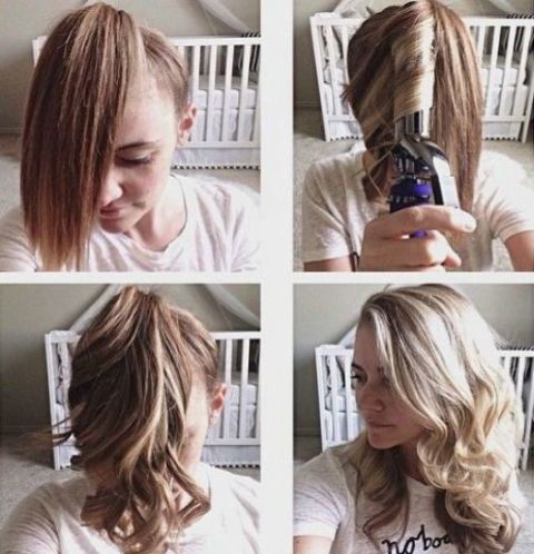 How To Quickly Curl Your Hair Ponytail Curling Trick