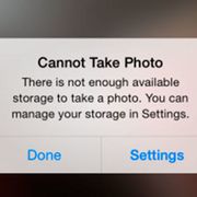 iPhone Not Enough Storage
