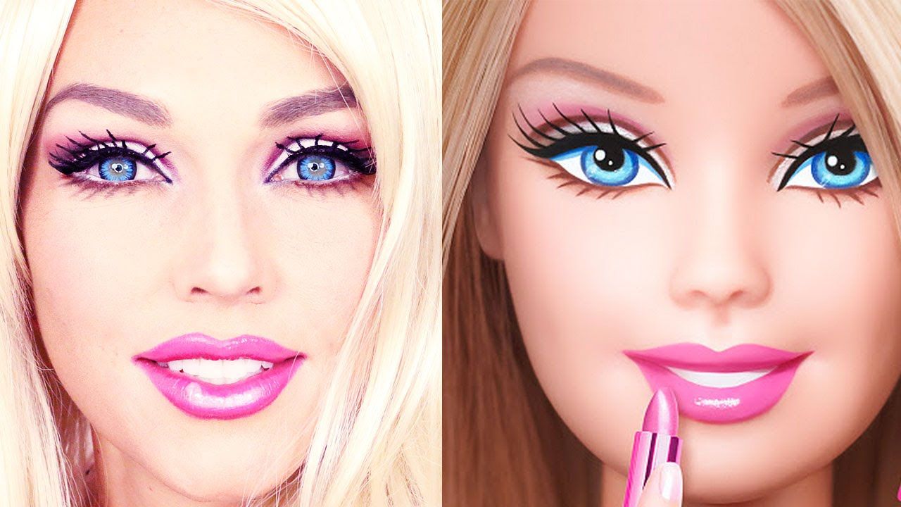 Barbie Doll Makeup Transformation How To Do Barbie Makeup Tutorial