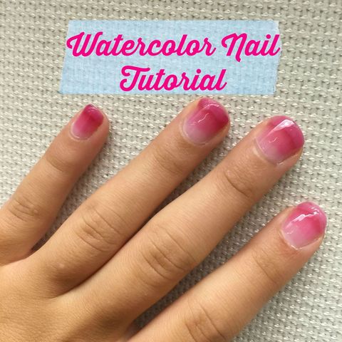 Watercolor Nails Tutorial - How To Do Watercolor Nail Art