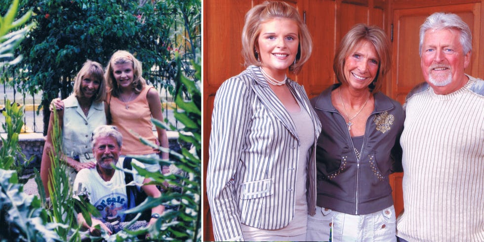 Lisa Brown and her parents.