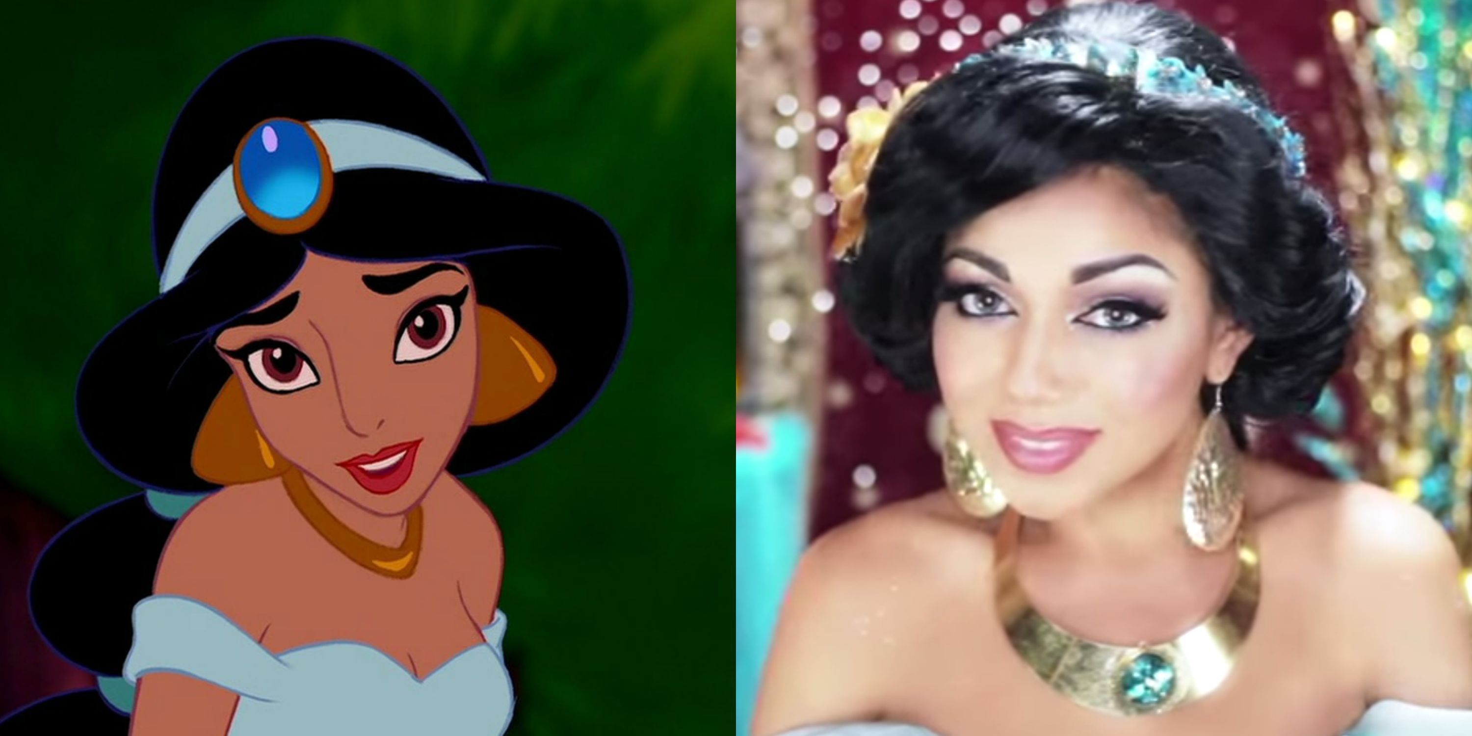 How To Do Princess Jasmines Makeup Aladdin Makeup And Costume