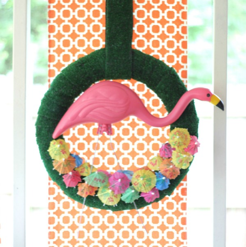 Flamingo Wreath - Summer Wreaths Flamingo Wreath - Summer Wreaths