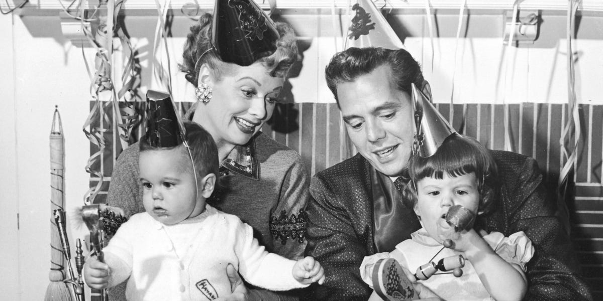 Lucille Ball With Her Kids - Rare Photos Lucille Ball's Family