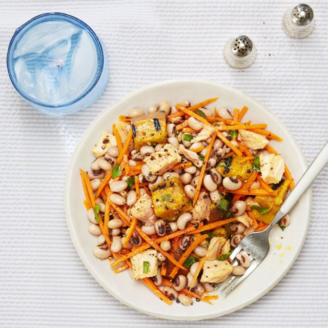 Summer Tuna Salad with Sweet Potato and Basil - Healthy Lunch Ideas