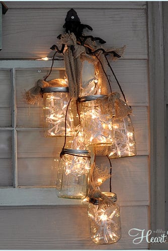 Mason Jar Crafts - Twinkle Chandelier Mason Jar Crafts - Twinkle Chandelier