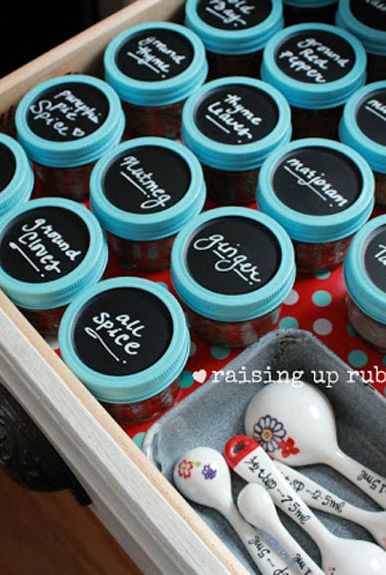 Mason Jar Crafts - Spice Rack