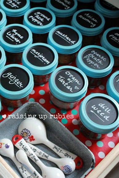 Mason Jar Crafts - Spice Rack Mason Jar Crafts - Spice Rack