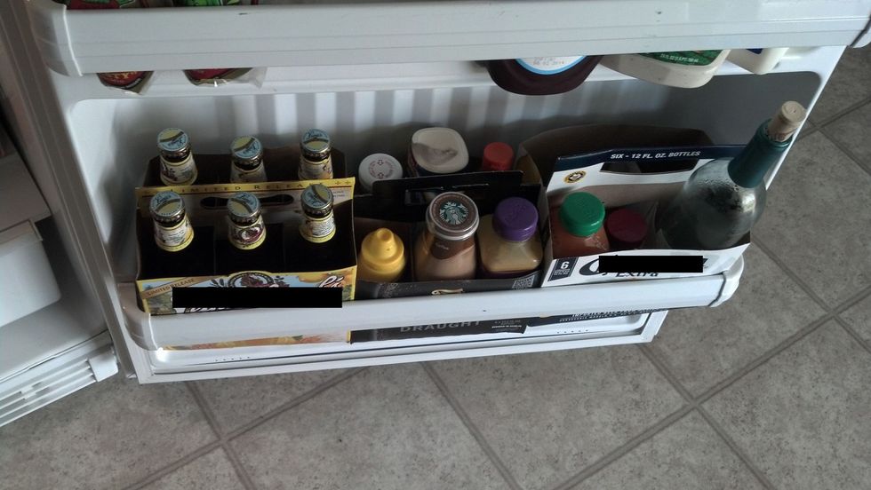 Refrigerator Storage Box Juice Drink Racks Can Space-saving