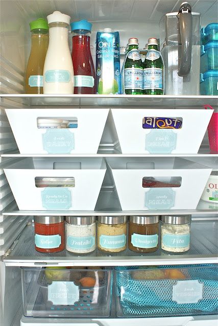 How to organize a mini or small fridge