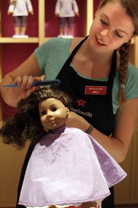 american girl doll store hair salon