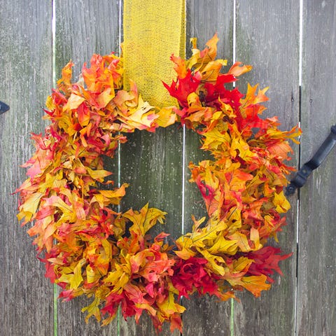 Fall Wreaths - Fall Leaf Wreath Fall Wreaths - Fall Leaf Wreath
