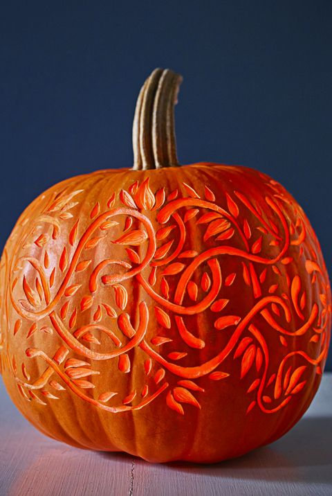 pumpkin carving ideas twisting vines