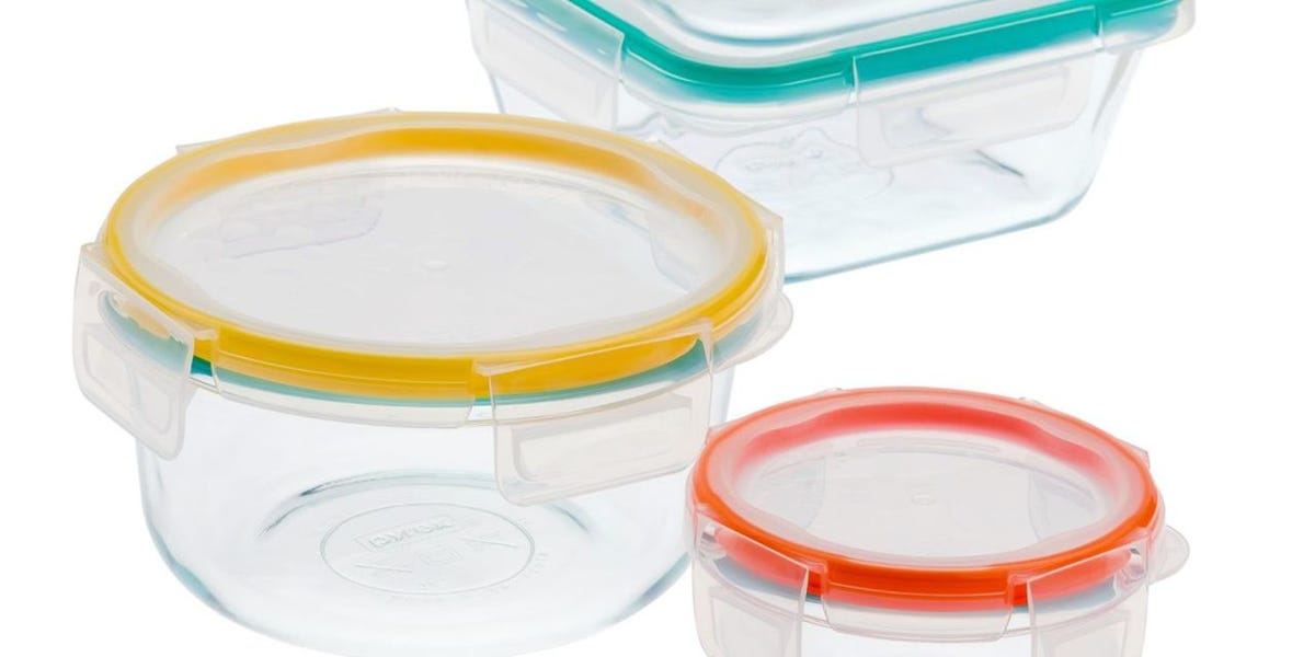 snapware total solution glass food storage set