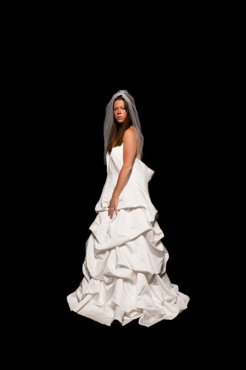 Dress, White, Clothing, Gown, Wedding dress, Fashion model, Beauty, Bride, Bridal clothing, Fashion, 