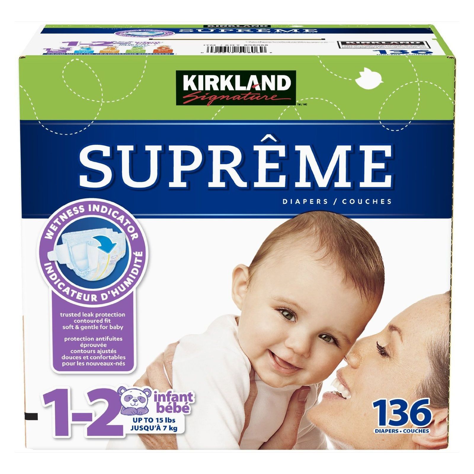 kirkland size 1 diapers weight