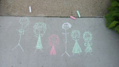 Chalk, Visual arts, Drawing, Child art, 