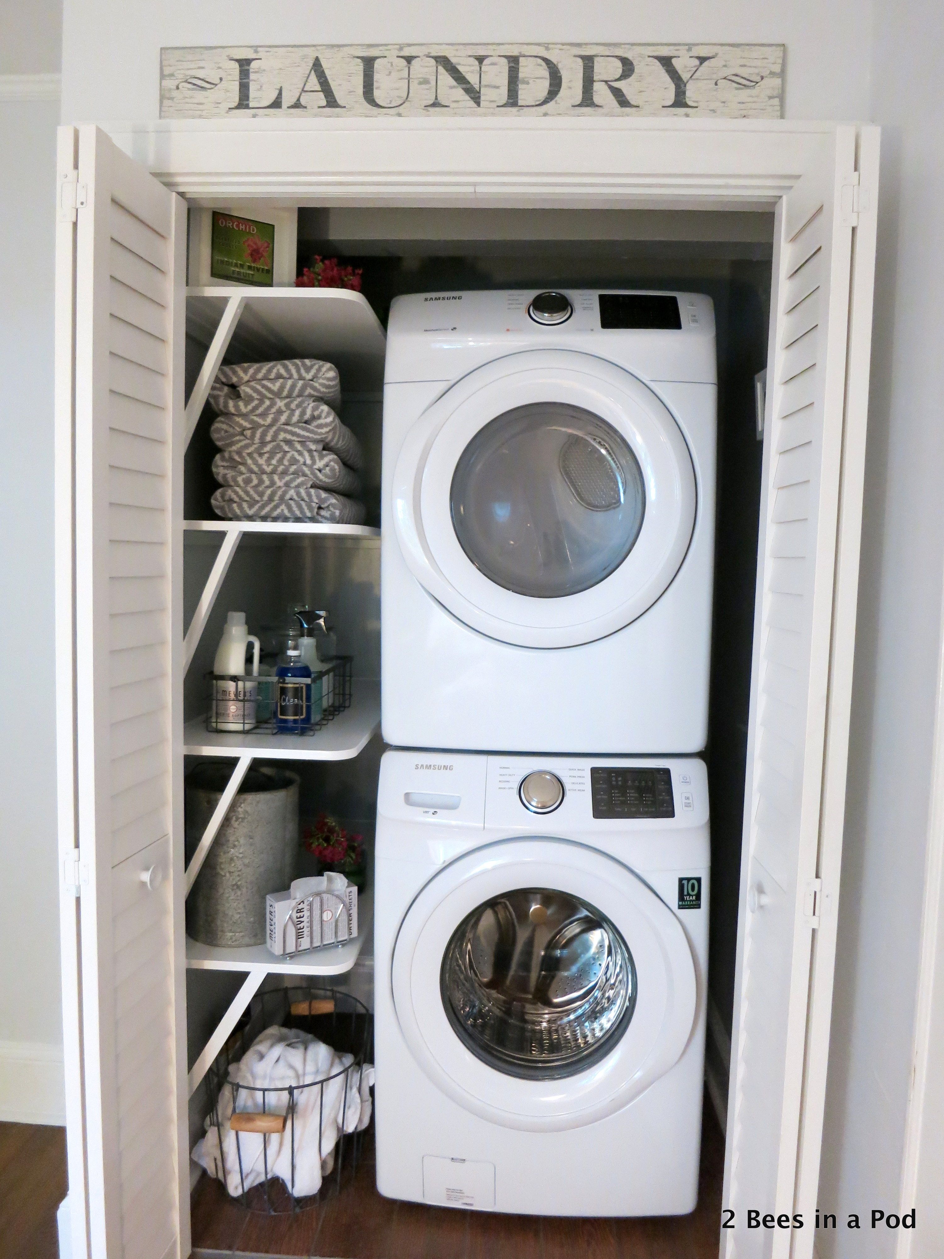 laundry room closet organization