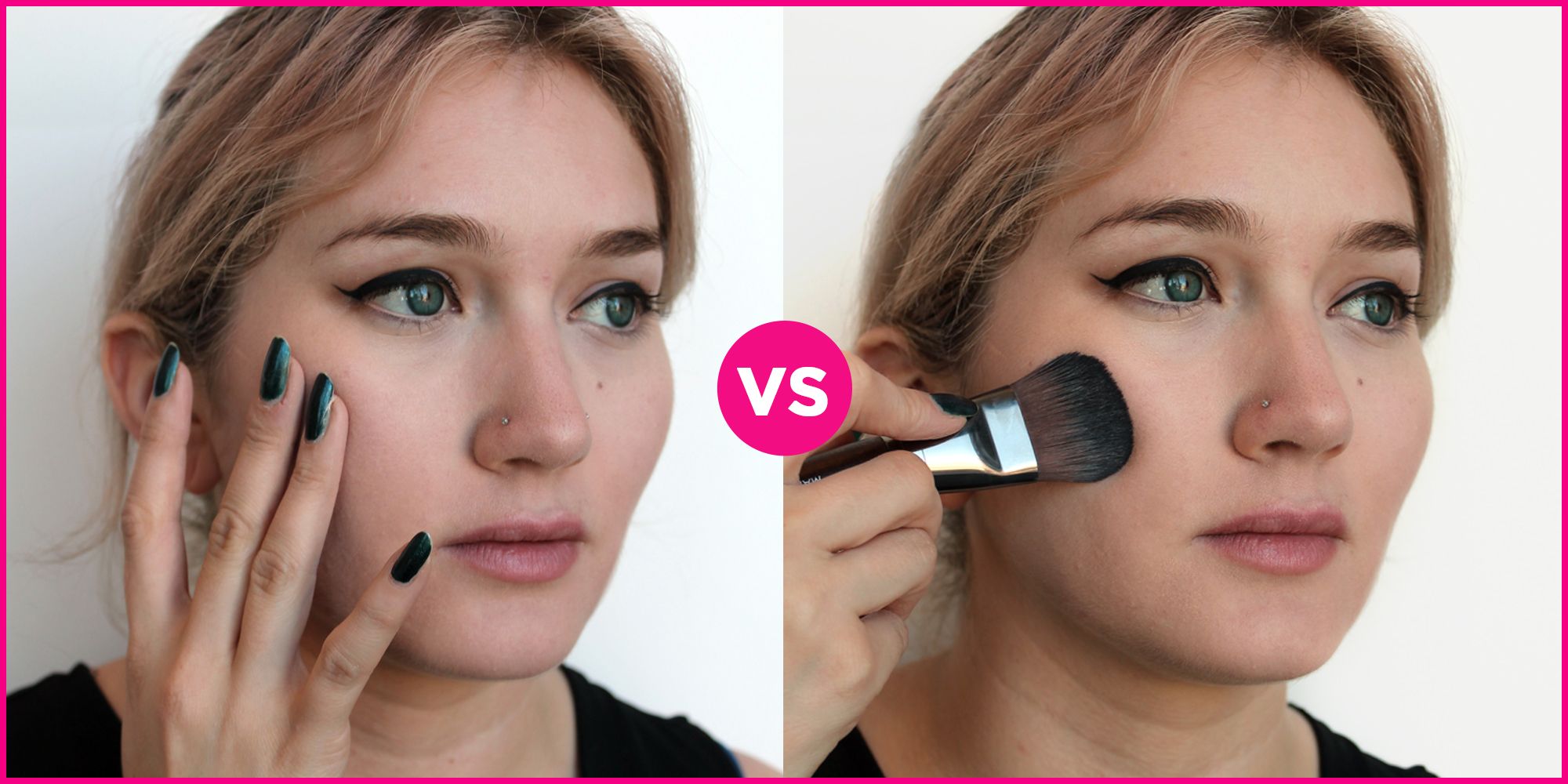 Why You Should Apply Foundation With A Brush Instead Of Fingers Tips For Foundation Brushes