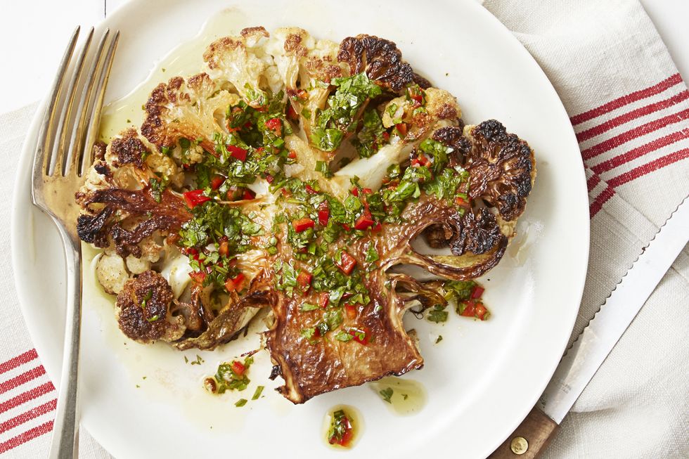 chimichurri cauliflower steaks best cauliflower recipes