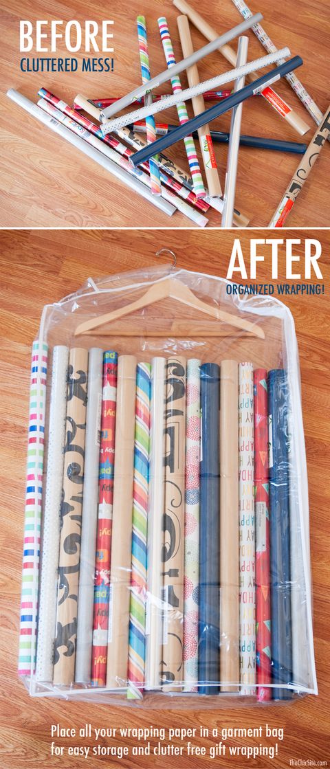 Organizing Wrapping Paper