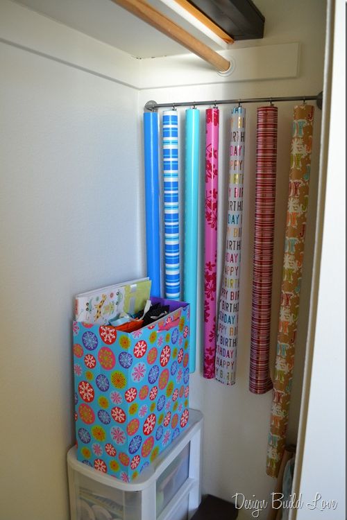 How to organize gift wrapping supplies - LIFE, CREATIVELY ORGANIZED