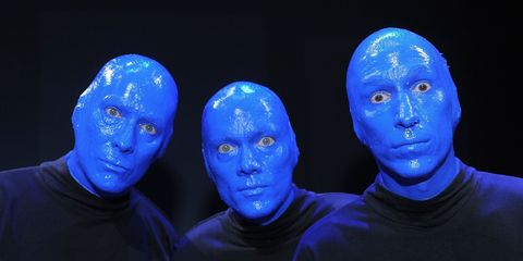 What Blue Man Group Like Without Face Paint Blue Man With No Makeup